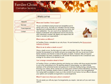 Tablet Screenshot of familieschoicecremation.com